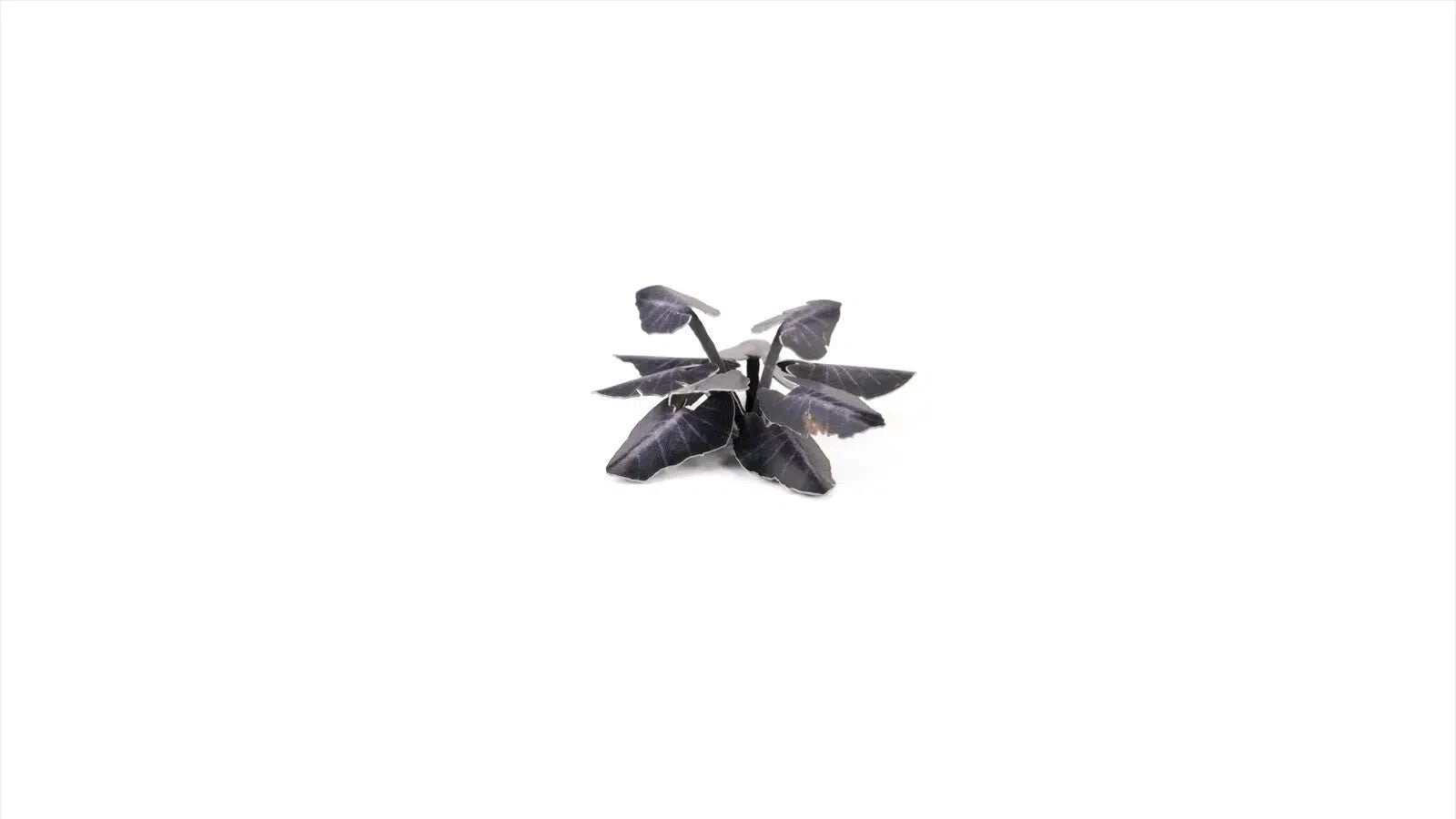 Gamers Grass Full Color Laser Cut Plants Black Magic Taro (65) Per Pack GGLP-BMT