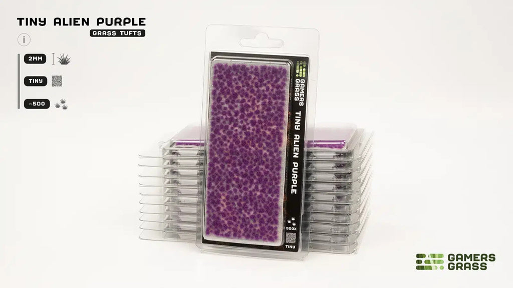 Gamers Grass Tiny Alien Purple 2mm Tufts For Gaming Bases 500 Per Pack GGTT-PU