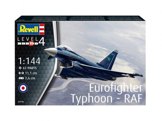 Revell 1:144 Eurofighter Typhoon - RAF Model Aircraft Kit Skill Level 4 03796