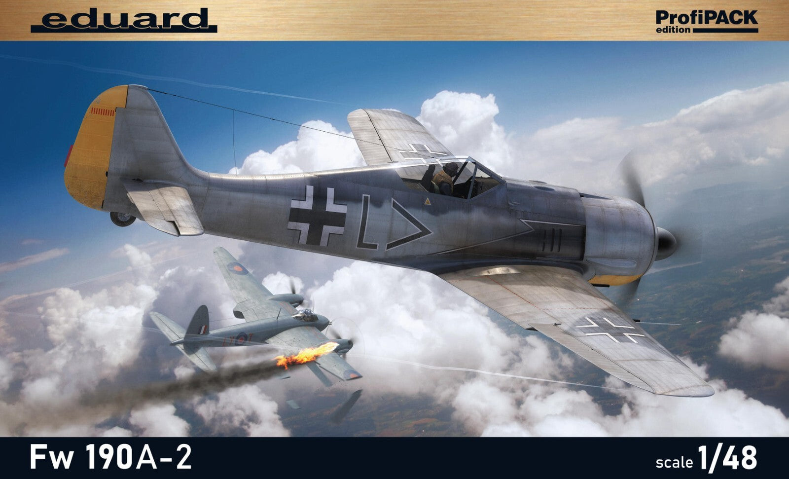 Eduard 1:48 Scale Plastic Kits Focke-Wulf Fw 190A-2 ProfiPACK Edition - 82146