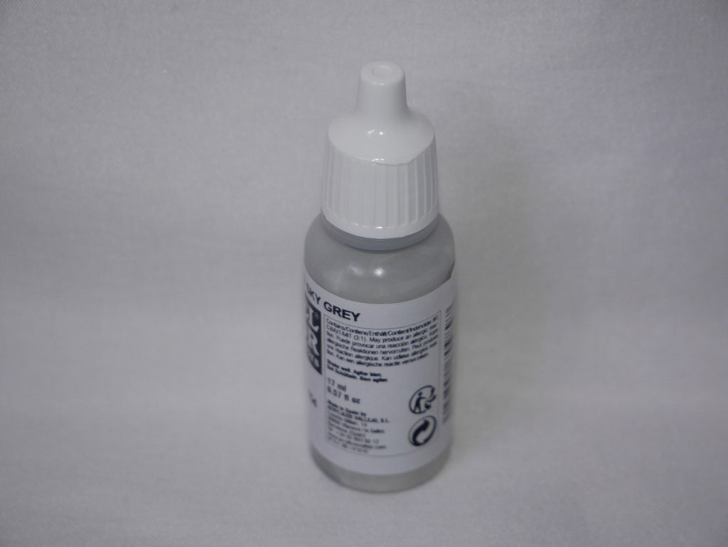 Vallejo Model Color Sky Grey Acrylic 17ml/0.57 fl oz Dropper Bottle - 70.989