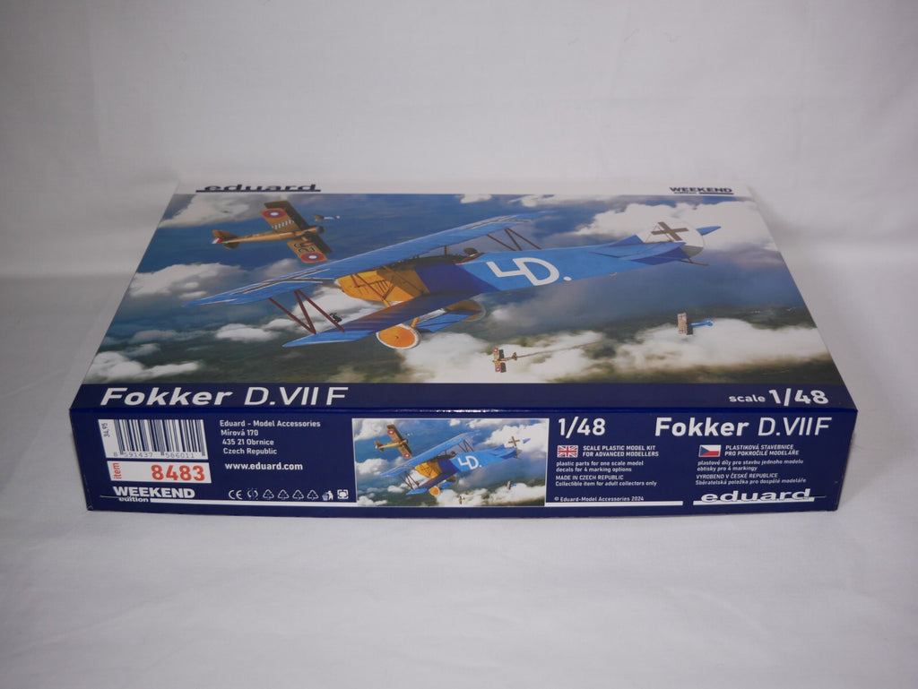 Eduard 1:48 Scale Plastic Kits World War 1 Fokker D. VIIF Weekend Edition - 8483