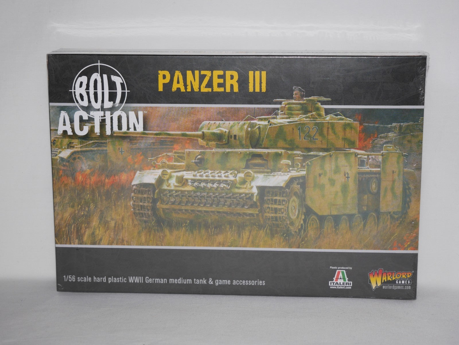 Warlord Games Bolt Action 1:56 Scale WW2 German Panzer III Medium Tank 402012004
