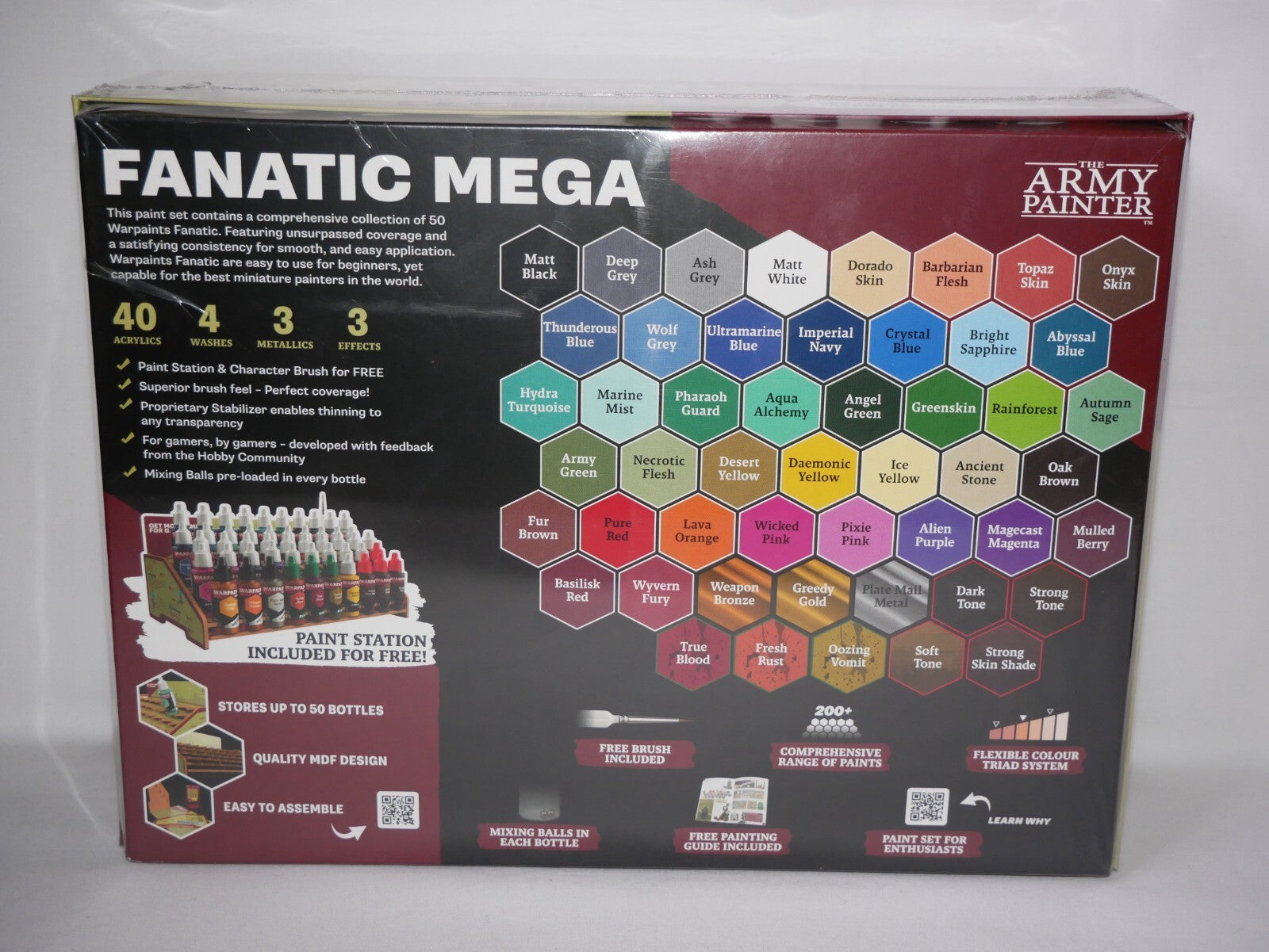 The Army Painter Warpaints Fanatic Range Mega Paint Set (50 Colours) - WP8067