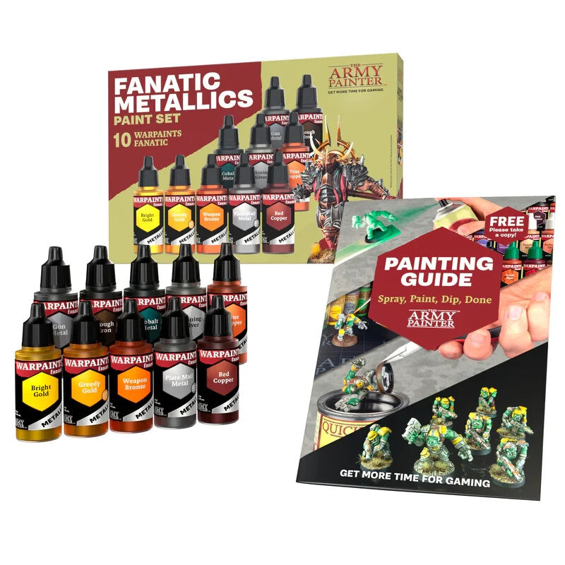 The Army Painter Warpaints Fanatic Range Metallics Paint Set (10 Colours) WP8069