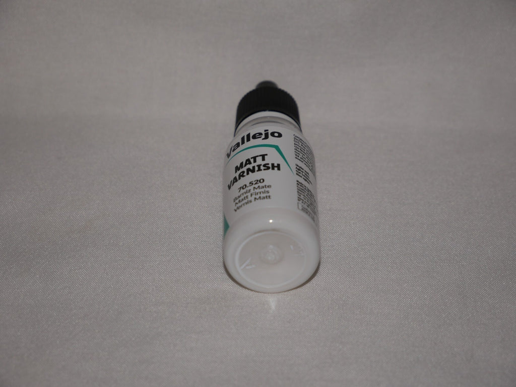 Vallejo Auxiliary Products Matt Varnish 18ml/0.60 fl oz Dropper Bottle - 70.520