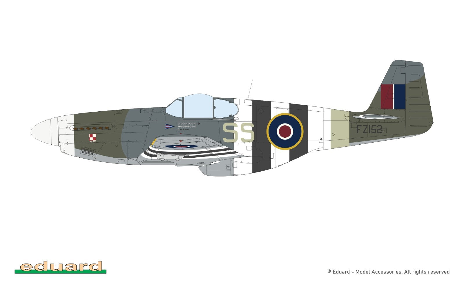 Eduard 1:48 Scale North American Mustang Mk.III ProfiPACK Edition Kit - 82109
