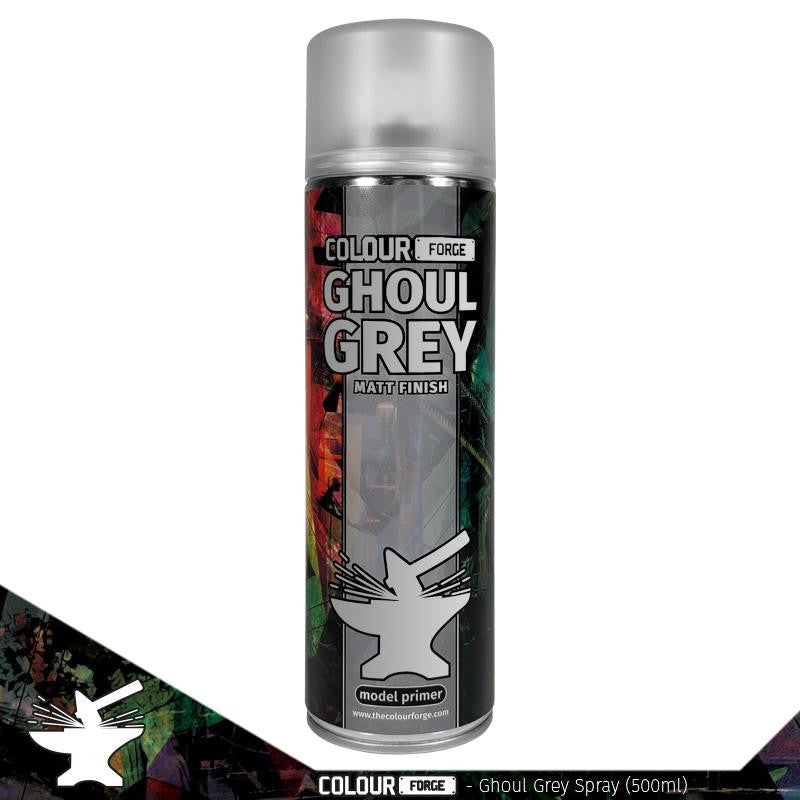 Colour Forge Ghoul Grey Matt Finish Model Primer 500ml Aerosol Rattle Spray Can