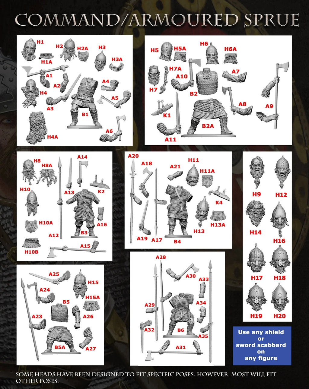 Victrix Warriors Of The Dark Ages 28mm Scale Hard Plastic Rus Infantry - VXDA018