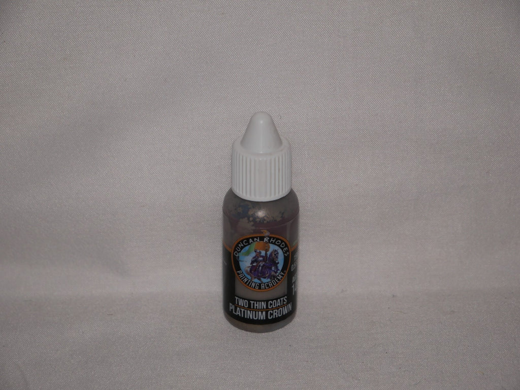 Duncan Rhodes Painting Academy 'Two Thin Coats' Platinum Crown 15ml Bottle 10111