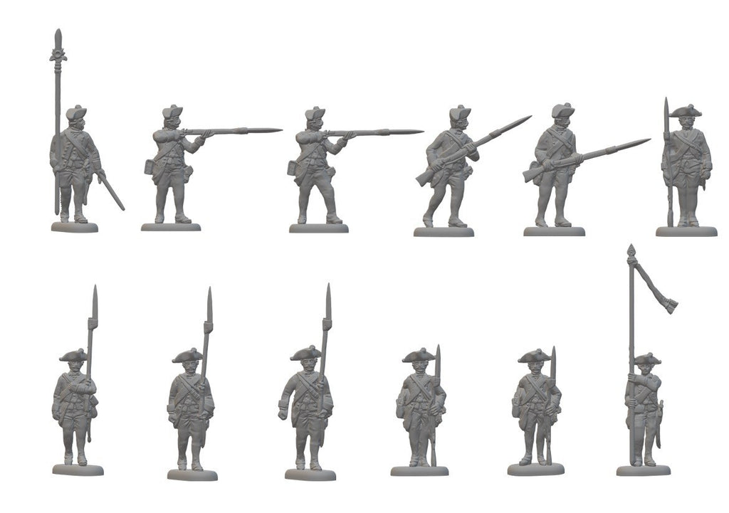 Hat Industrie 1:72 Scale American War Of Independence Hessian Musketeers - 8349