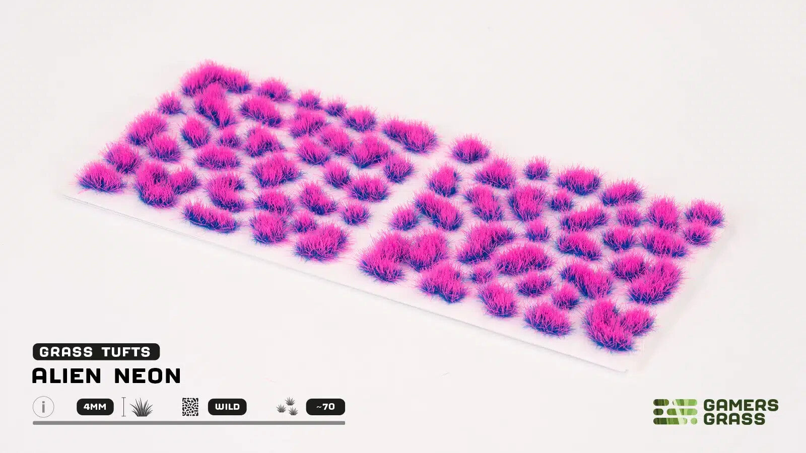 Gamers Grass Alien Neon 4mm Tufts For Wargaming Mini Bases (75) Per Pack - GGA-NE