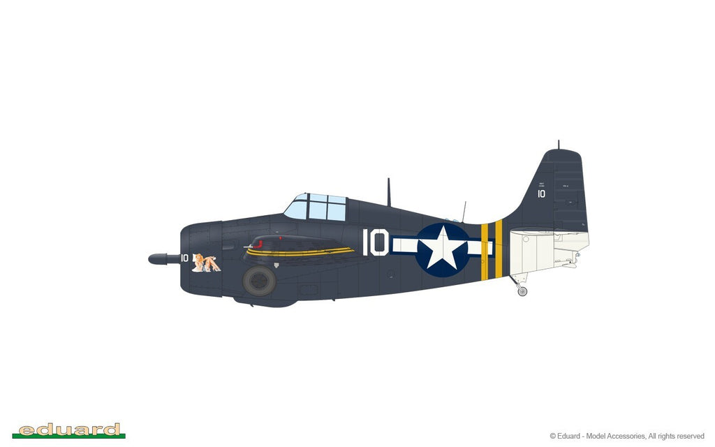 Eduard 1:48 Scale WWII Grumman FM-2 Wildcat ProfiPACK Edition Model Kit - 82205