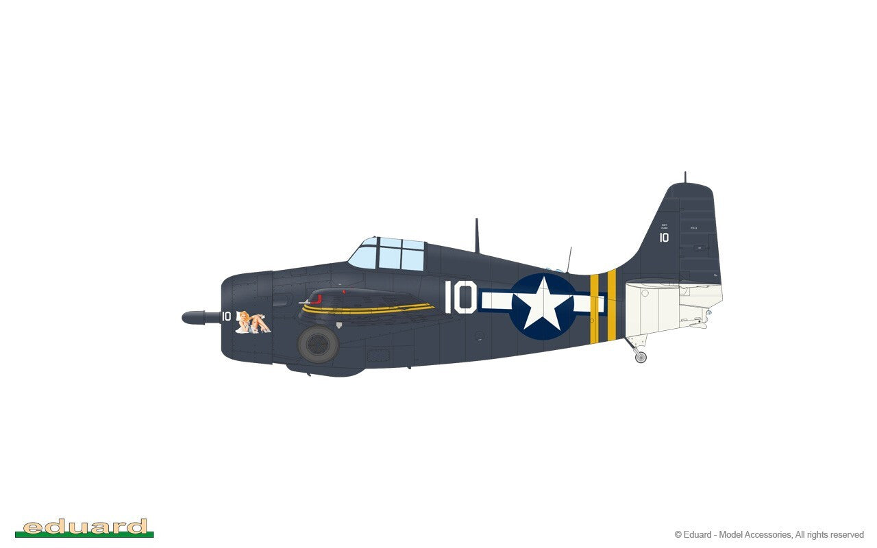 Eduard 1:48 Scale WWII Grumman FM-2 Wildcat ProfiPACK Edition Model Kit - 82205