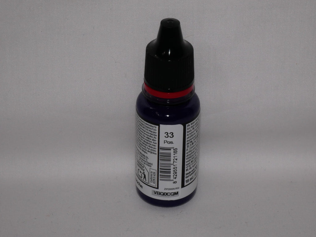 Vallejo Game Color Acrylics Midnight Purple 18ml/0.6 fl oz Dropper Bottle 72.016