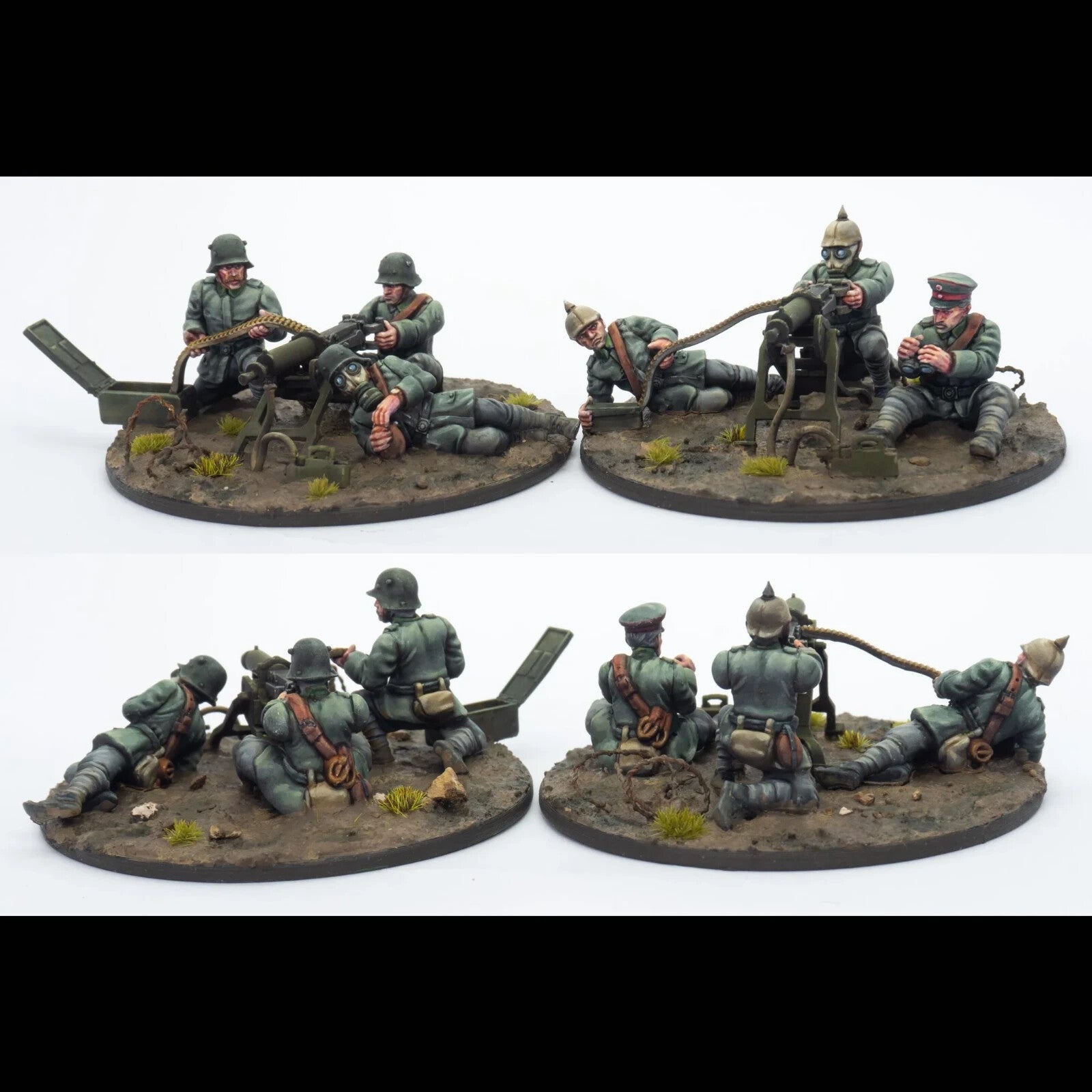 Wargames Atlantic The Great War 28mm German MG-08 Crews (1914-1918) - WAAGW005
