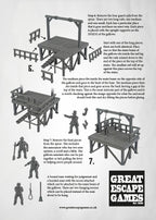 Great Escape Games Dead Man's Hand 28mm Scale Hard Plastic Gallows Set - DMHP107