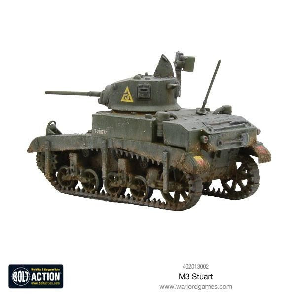 Warlord Games Bolt Action 1:56 Scale WWII M3 Stuart Light Tank Model - 402013002