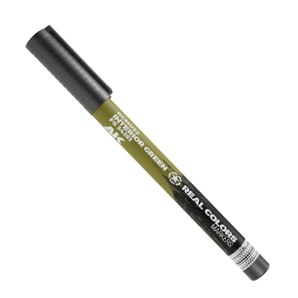 AK Interactive Real Colors Acrylic Marker Pens Interior Green FS 34151 - RCM022