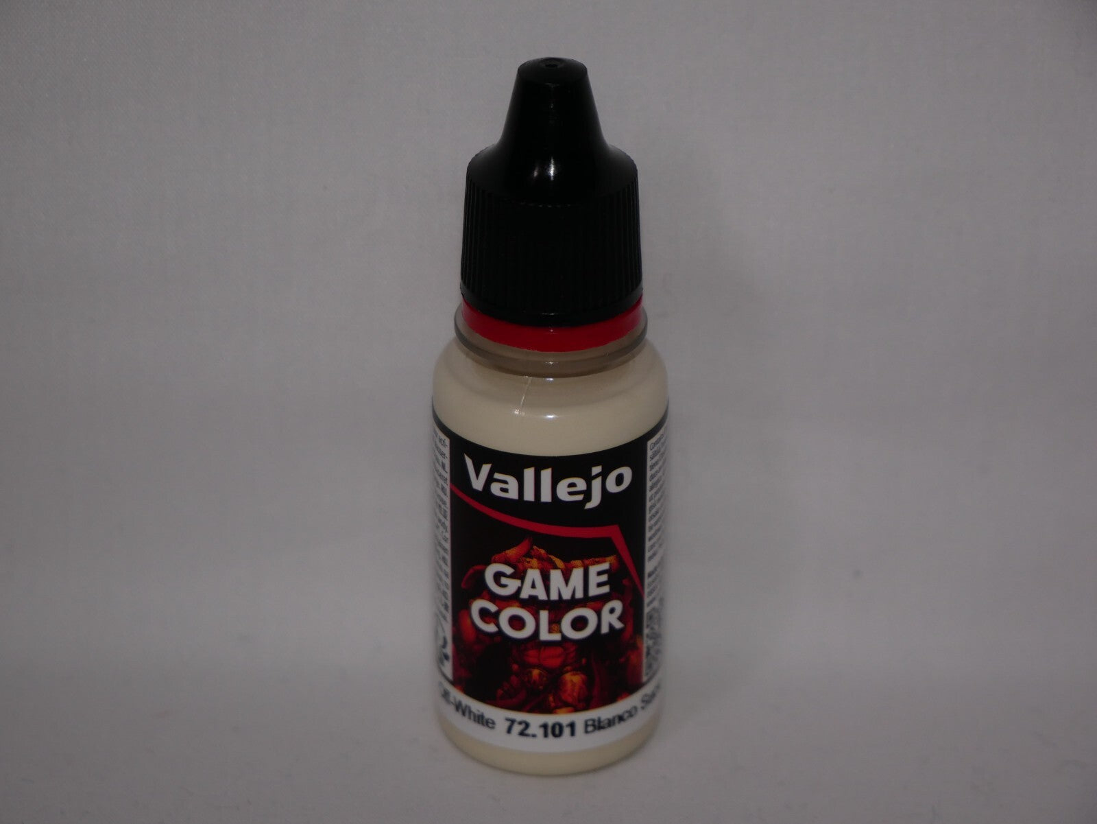 Vallejo Game Color Acrylic Range Off-White 18ml/0.6 fl oz Dropper Bottle 72.101