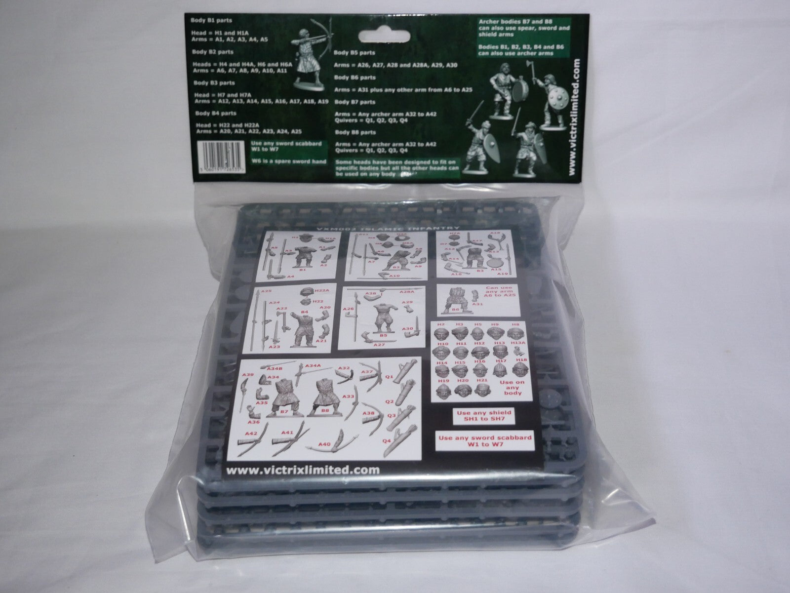 Victrix Medieval Warriors 28mm Scale Hard Plastic Islamic Infantry Models VXM002