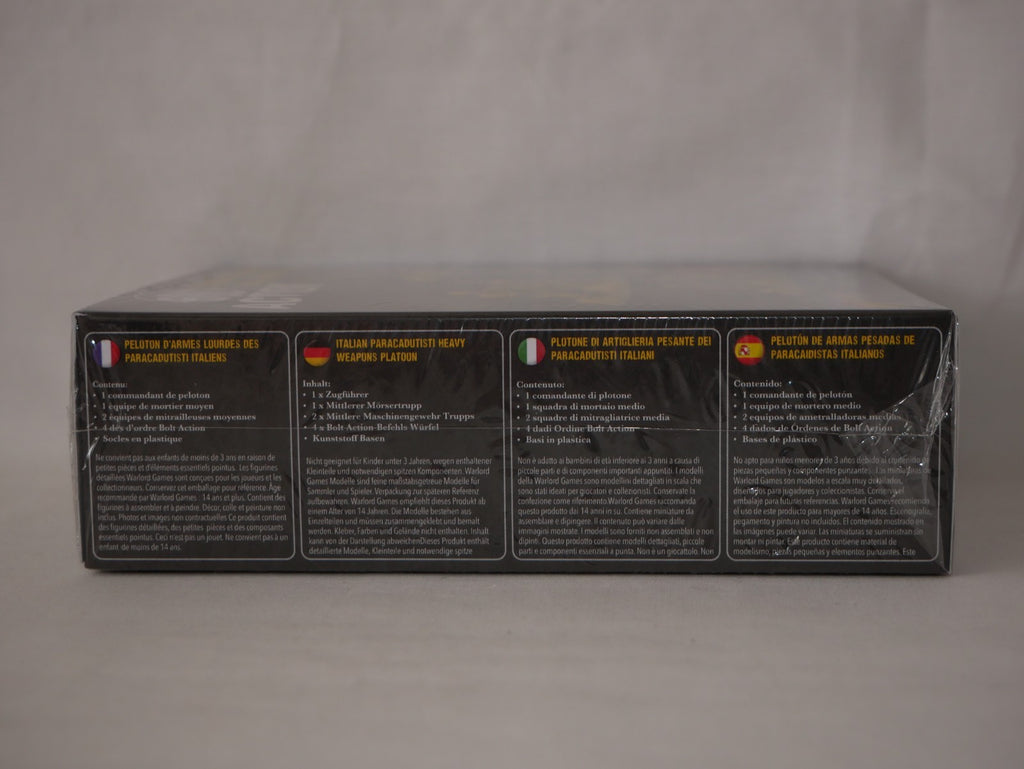 Bolt Action 1:56 Scale WW2 Italian Paracadutisti Heavy Weapons Platoon - 402615801