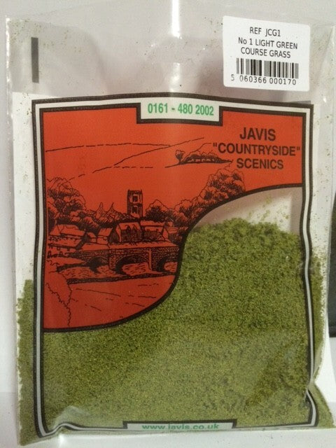 Javis "Countryside" Scenics No 1 Light Green Coarse Grass JCG1