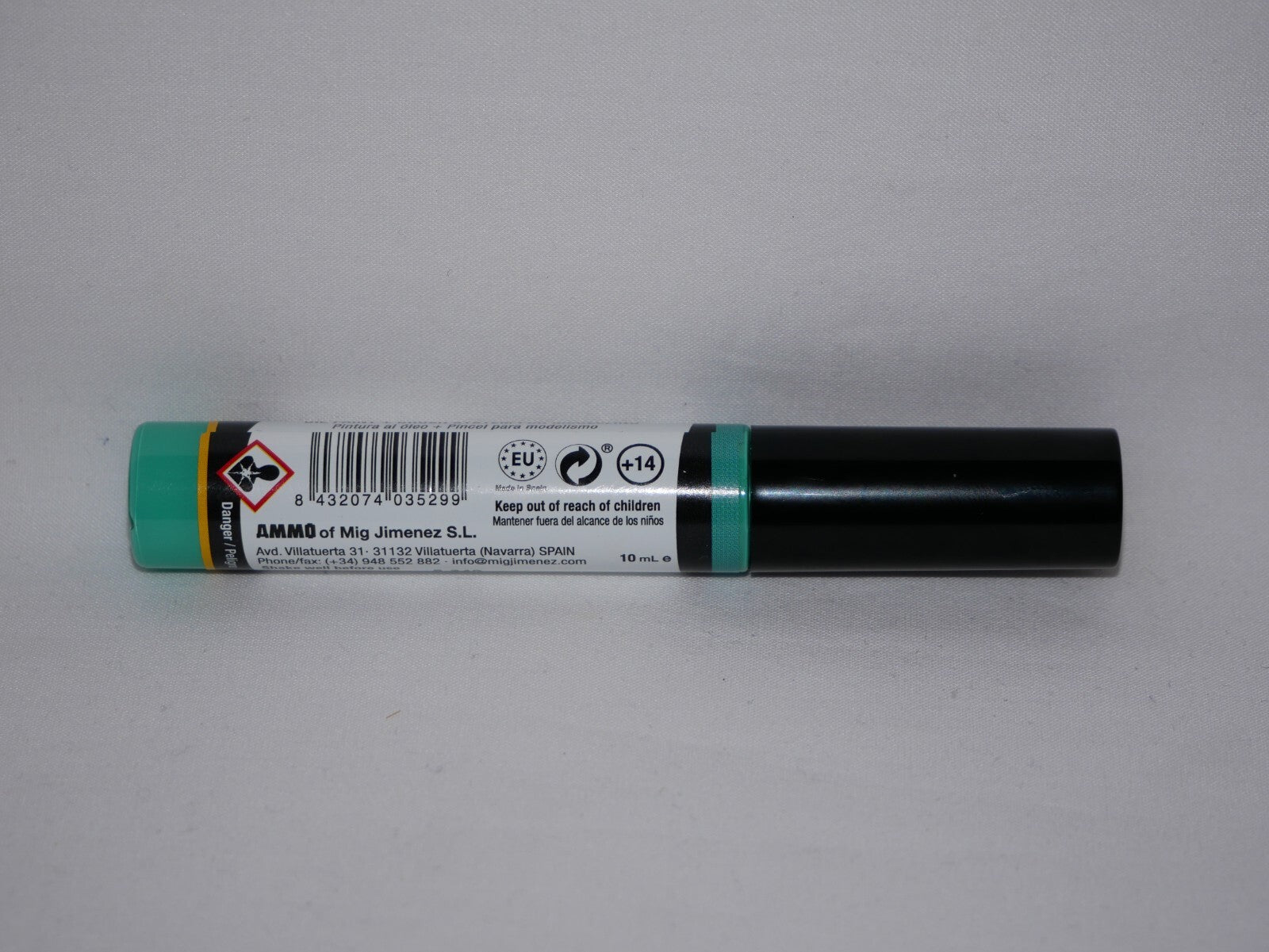 Ammo By Mig Jimenez Mecha Light Green Oilbrusher Brush Applicator - A.MIG-3529