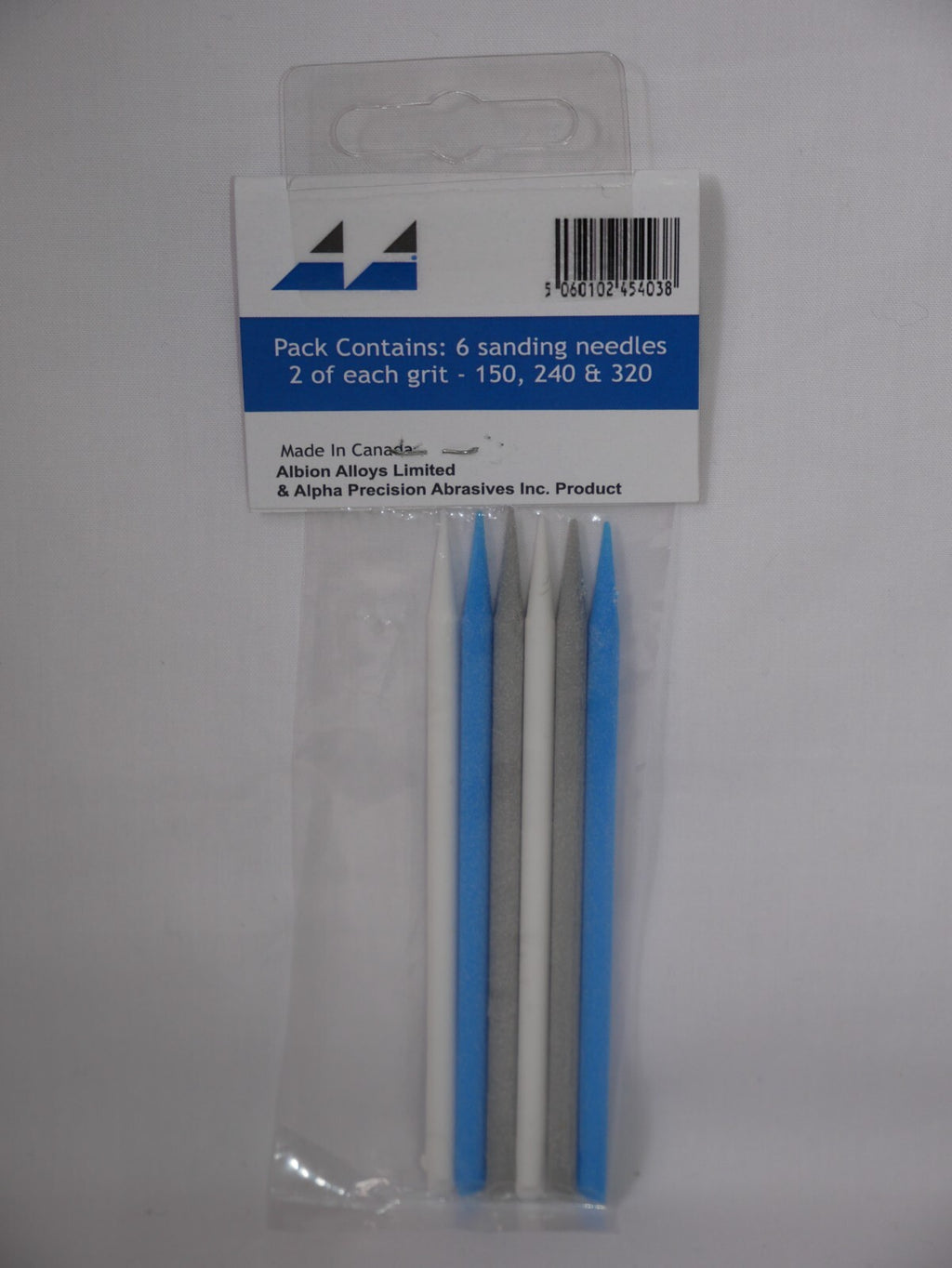 Albion Alloys Plastic Sanding Needles 6 Piece Assorted Pack For Modelling - 4444