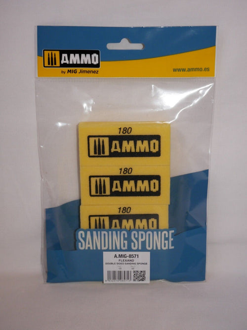 Ammo By Mig Jimenez Flexand Double Sided Sanding Sponge 100/180 Grit A.MIG-8571