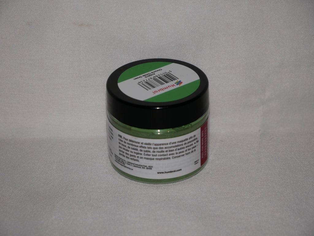 Humbrol Chrome Oxide Green Weathering Powder 45ml Plastic Tub For Models - AV0015