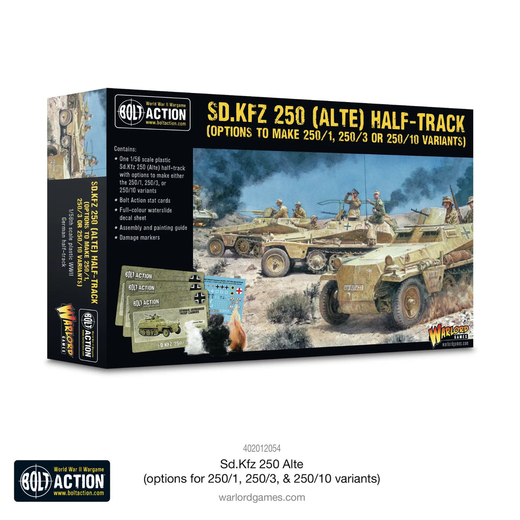 Warlord Games Bolt Action 1:56 Scale WWII SD.KFZ 250 (ALTE) Half-Track 402012054