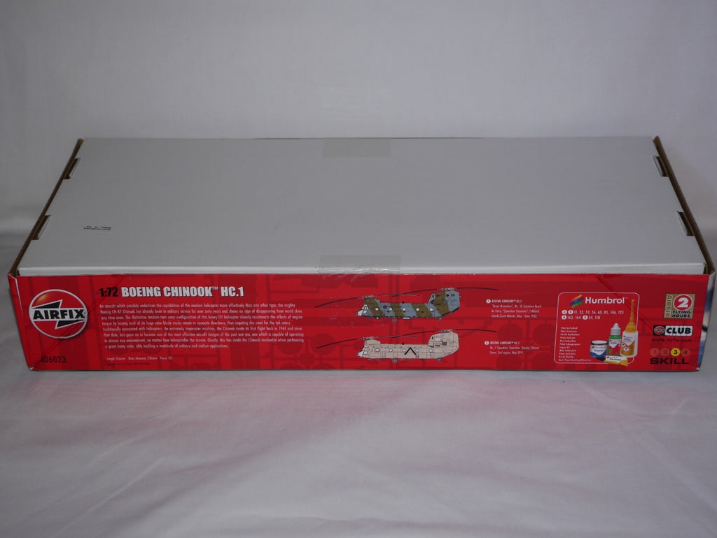 Airfix 1:72 Scale Model Kits Boeing Chinook HC.1 Helicopter Skill Level 3 A06023
