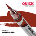 AK Interactive Acrylic Quick Gen Markers For Tabletop Wargaming Infernal Red - AKMQ017
