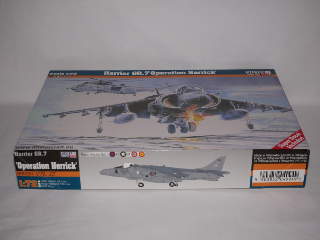 MisterCraft Hobby Kits 1:72 (D-94) Harrier GR.7 Jet 'Operation Herrick' - 040949