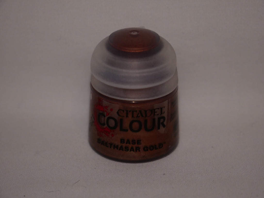 Citadel Colour Base Balthasar Gold Metallic Acrylic 12ml/0.40 fl oz Pot (21-29)
