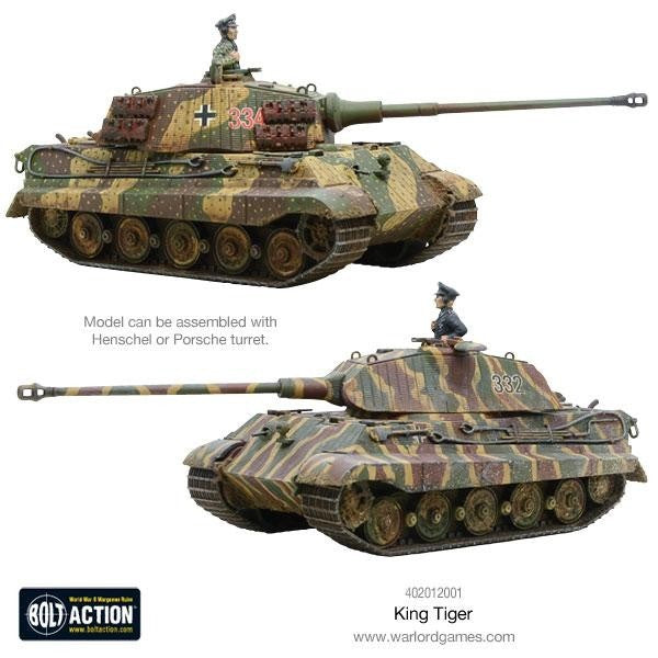 Warlord Games Bolt Action 1:56 Scale WWII German King Tiger Heavy Tank - 402012001