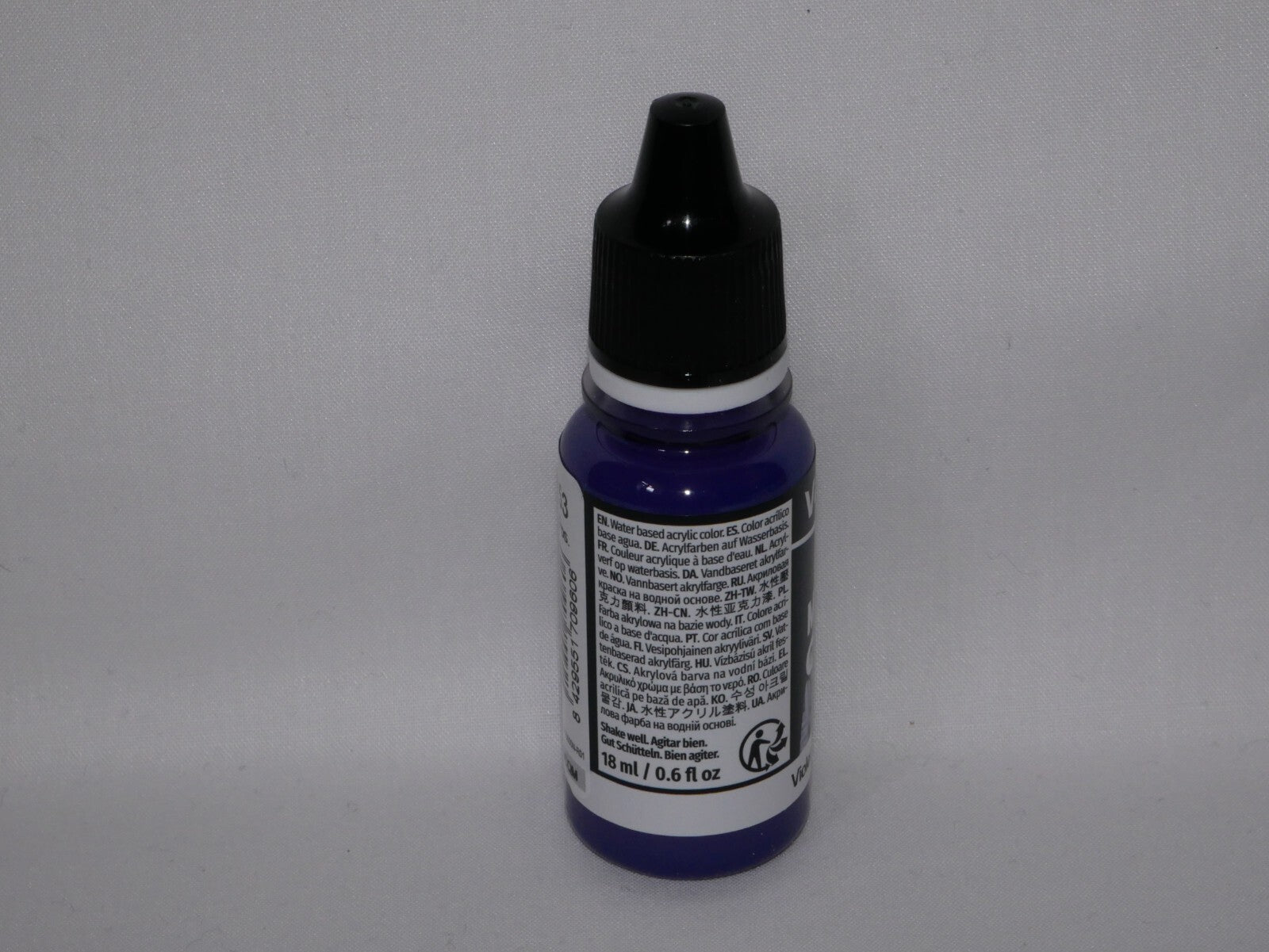 Vallejo Model Color Violet Acrylic 18ml/0.6 fl oz Dropper Bottle - 70.960