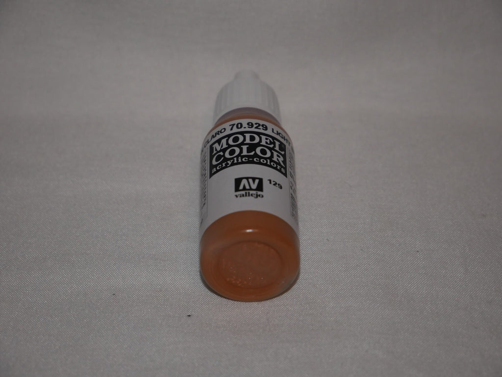 Vallejo Model Color Light Brown Acrylic 17ml/0.57 fl oz Dropper Bottle - 70.929