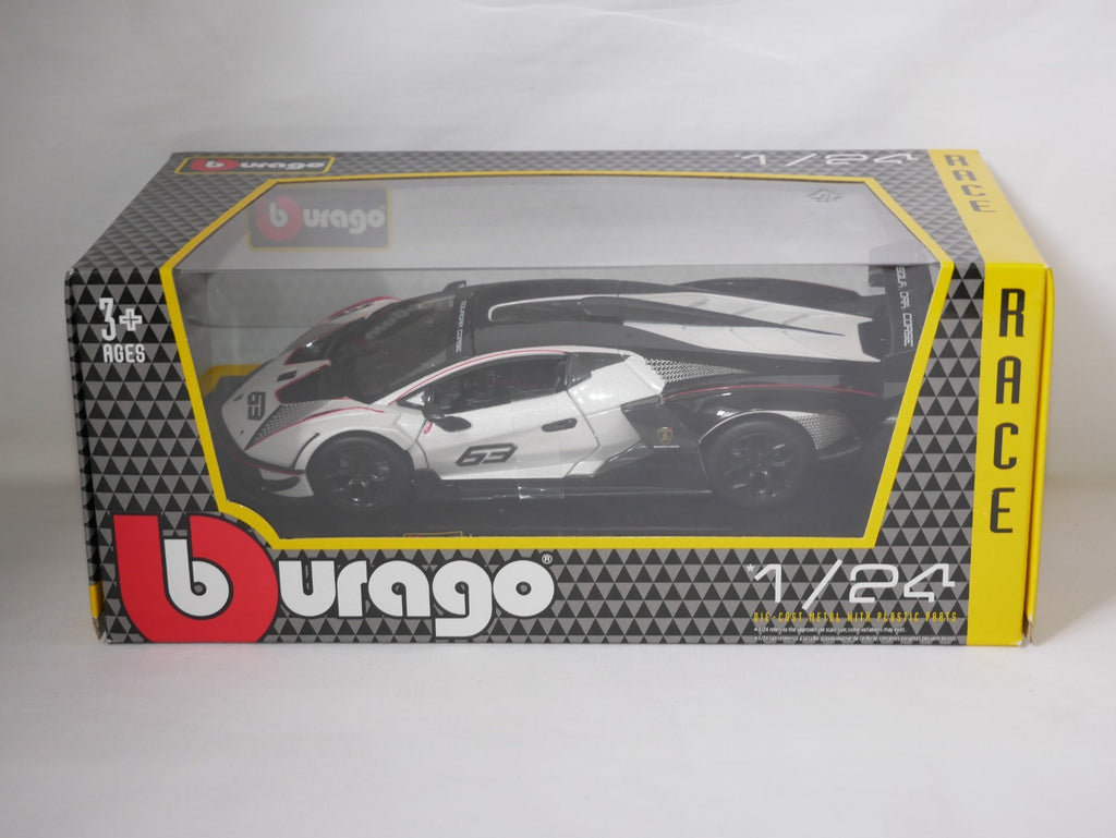 Burago 1:24 Scale Lamborghini Essenza SCV12 Track Only Sports Car - #18-28023