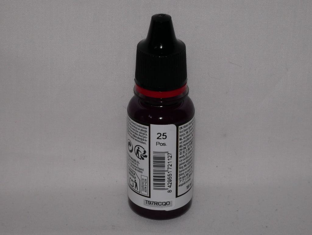 Vallejo Game Color Acrylic Paints Evil Red 18ml/0.6 fl oz Dropper Bottle  72.112