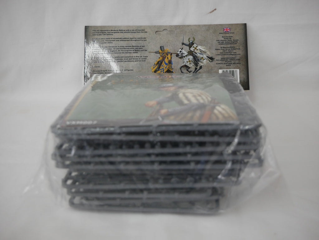Victrix 28mm Scale Hard Plastic Medieval Warband (42) Miniatures Set - VXWB005