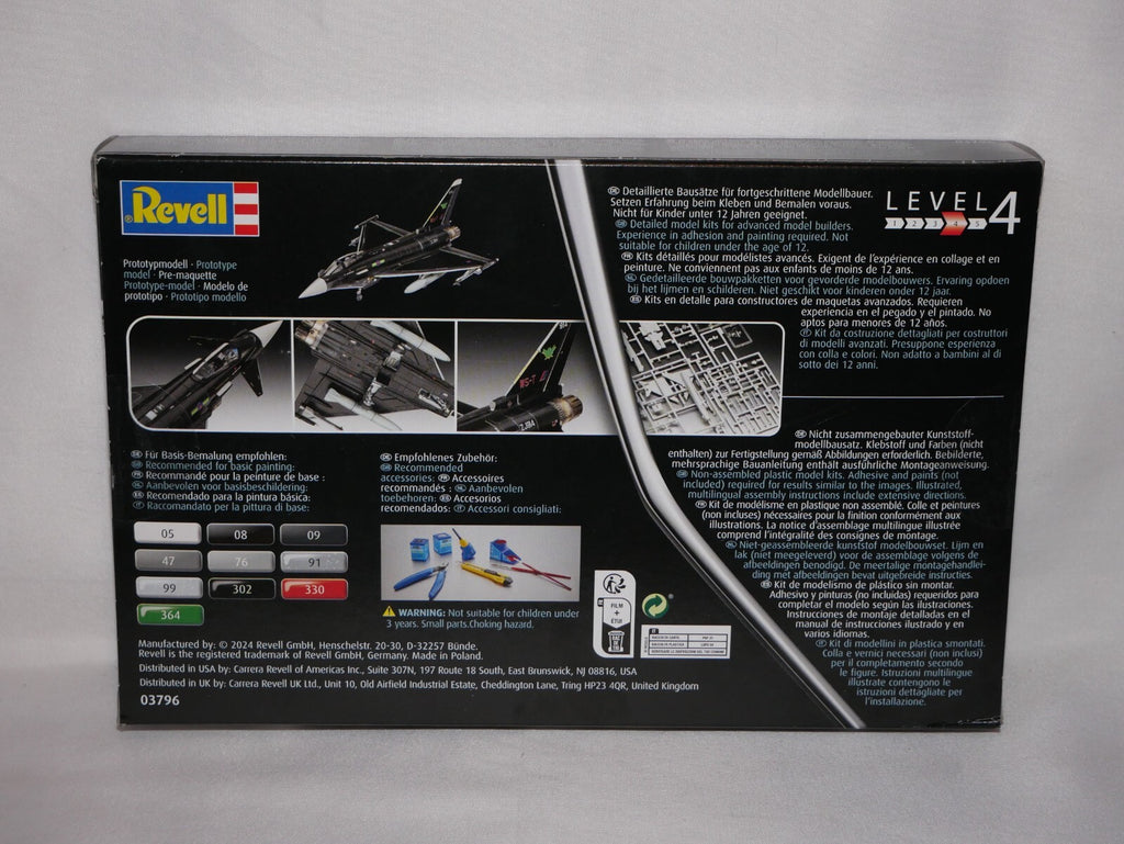 Revell 1:144 Eurofighter Typhoon - RAF Model Aircraft Kit Skill Level 4 03796