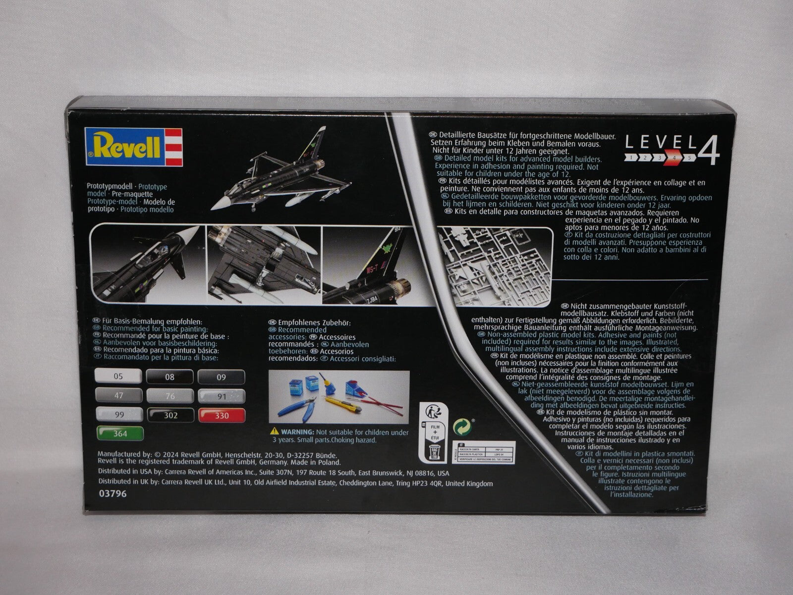 Revell 1:144 Eurofighter Typhoon - RAF Model Aircraft Kit Skill Level 4 03796