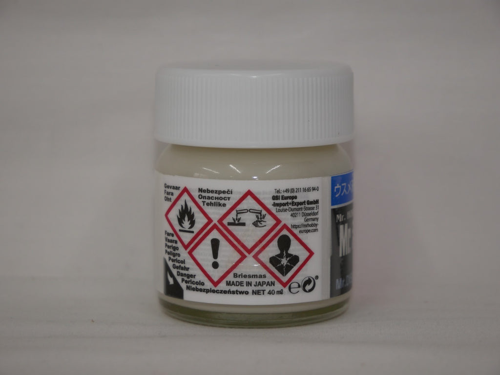 Mr Hobby Mr Dissolved Putty (40ml) Glass Jar For Scale Model Building - (P-119)