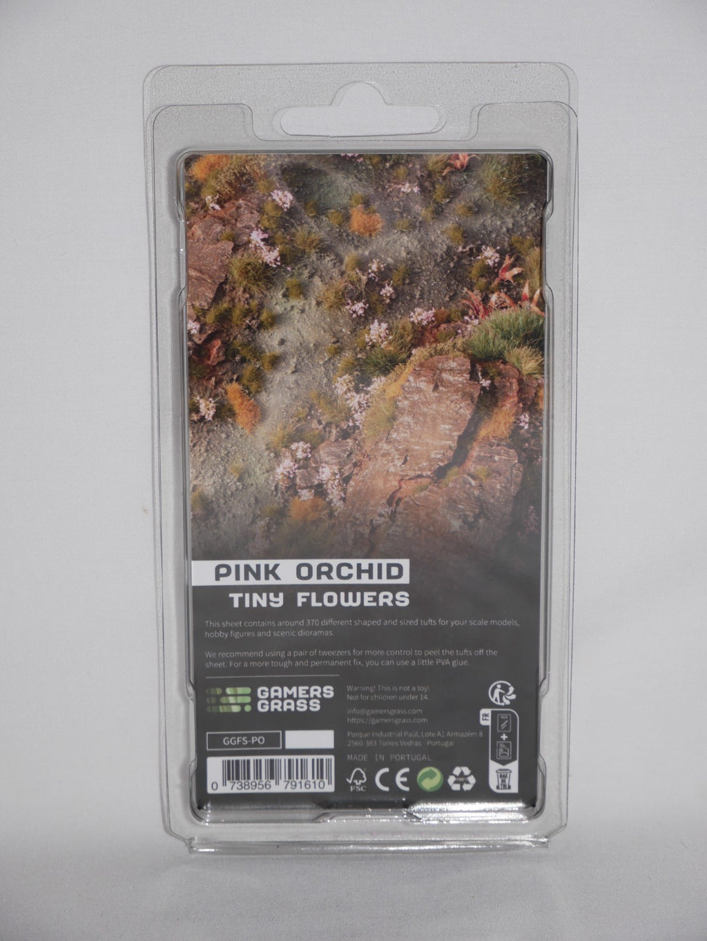 Gamers Grass Pink Orchid Tiny Flowers Grass Tufts For Bases 370 Per Pack GGFS-PO