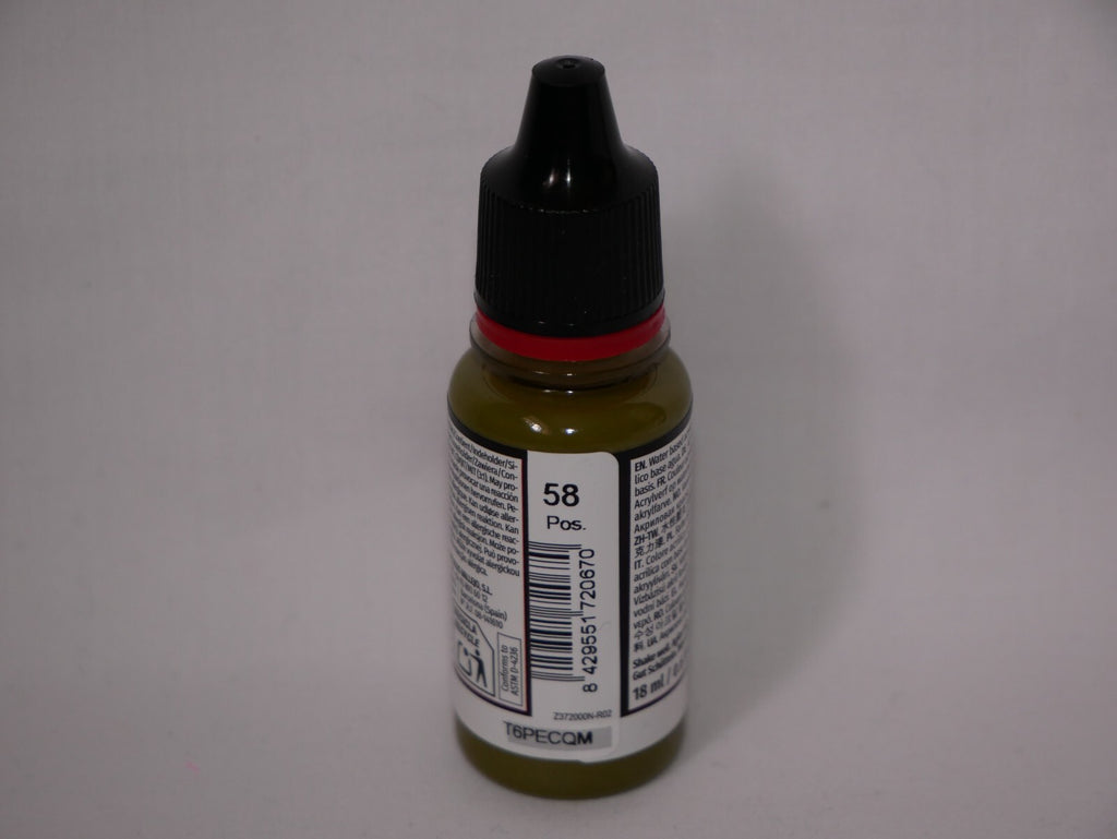 Vallejo Game Color Acrylics Cayman Green 18ml/0.6 fl oz Dropper Bottle - 72.067