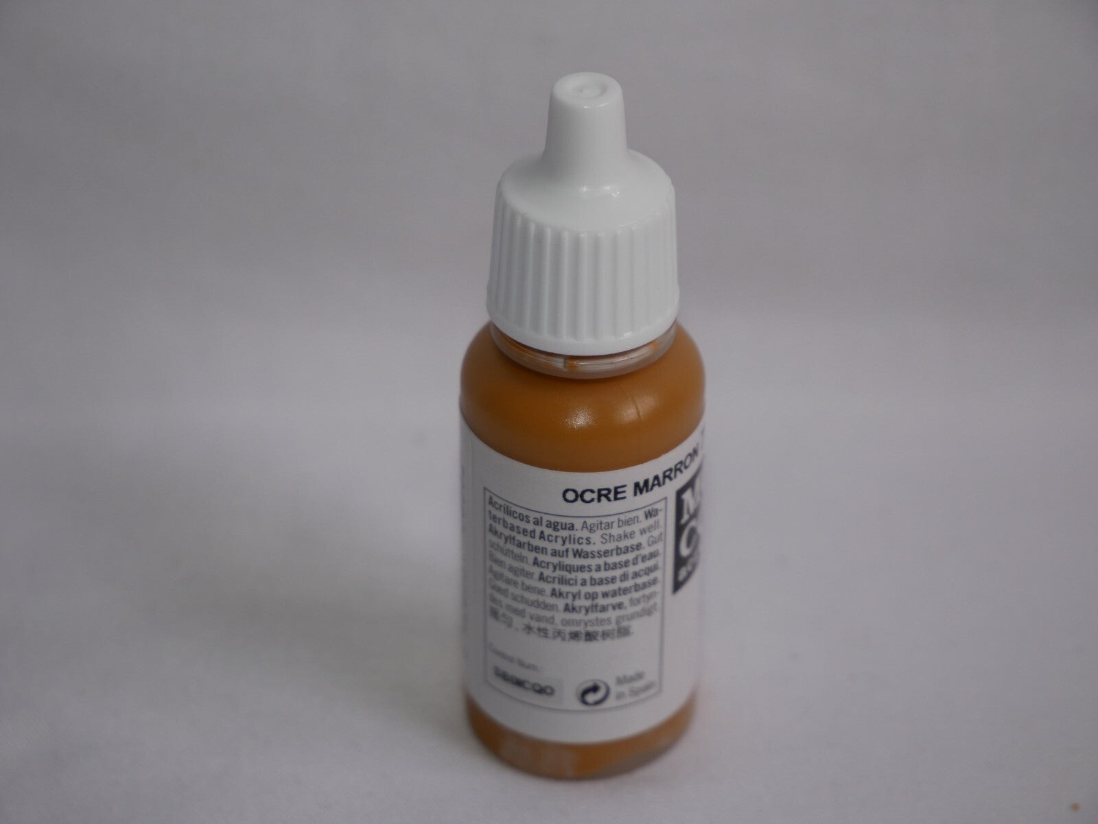 Vallejo Model Color Orchre Brown Acrylic 17ml/0.57 fl oz Dropper Bottle - 70.856