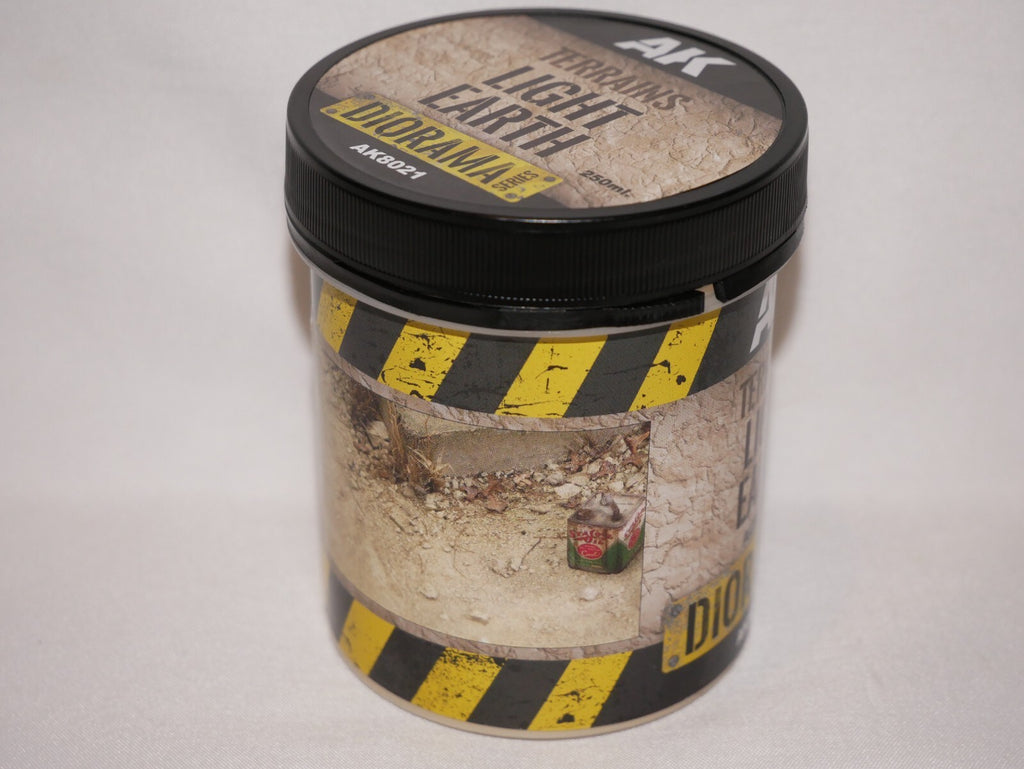 AK Interactive Diorama Series Terrains Light Earth Acrylic 250ml Tub AK8021