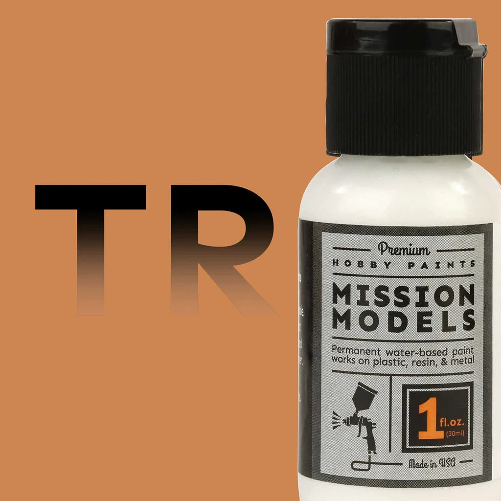 Mission Models Hobby Paints Transparet Light Rust 30ml / 1fl.oz Bottle MMW - 003